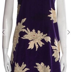 Elegant Purple Floral Dress
